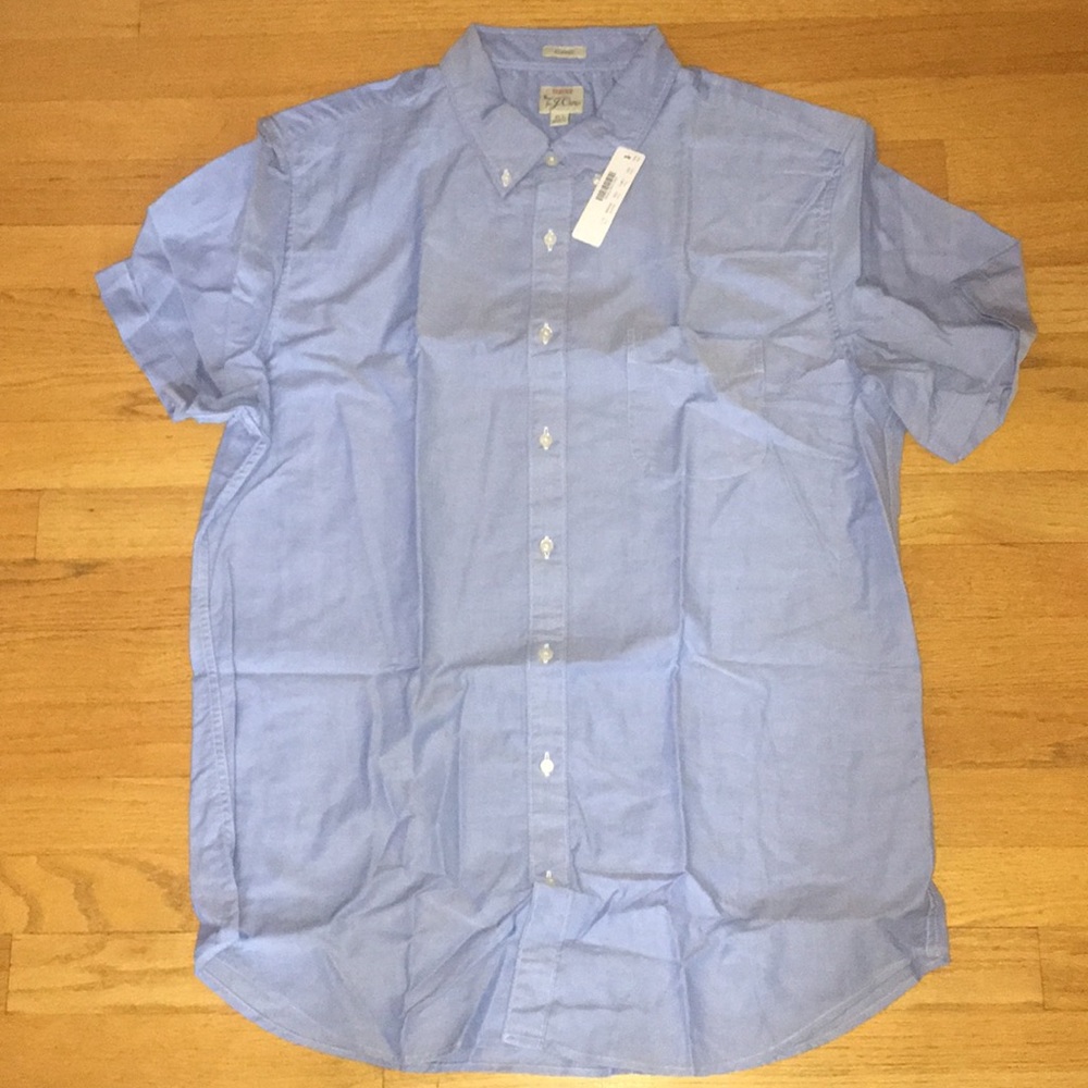 JCrew NWT XL-T Classic Button Up - Blue
